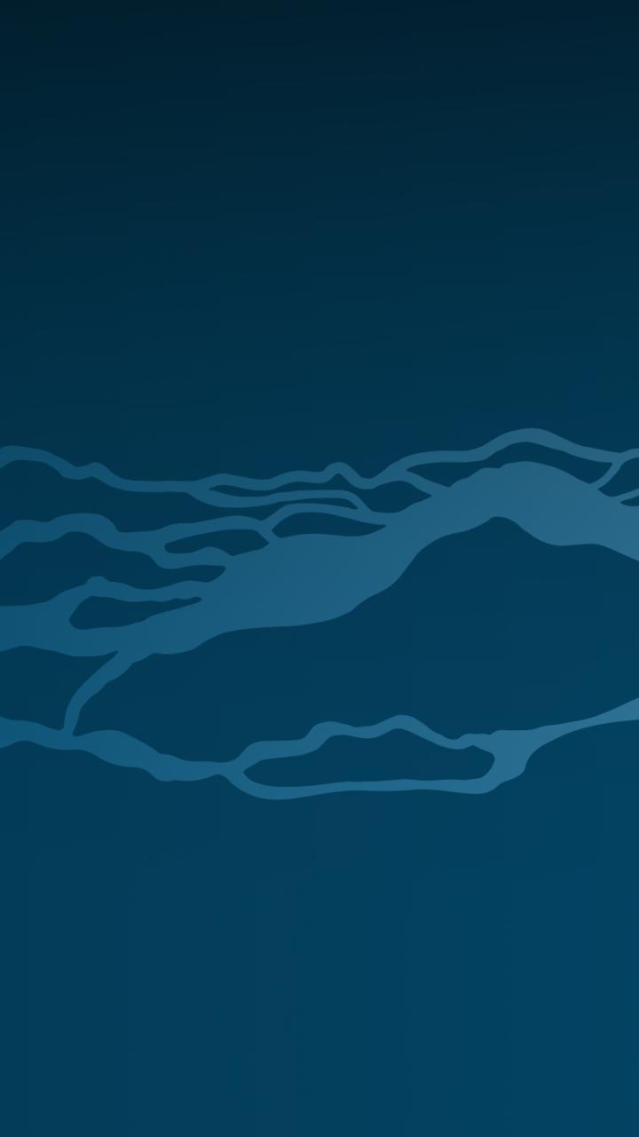 Stylized blue graphic of the braided river flow of the Platte River