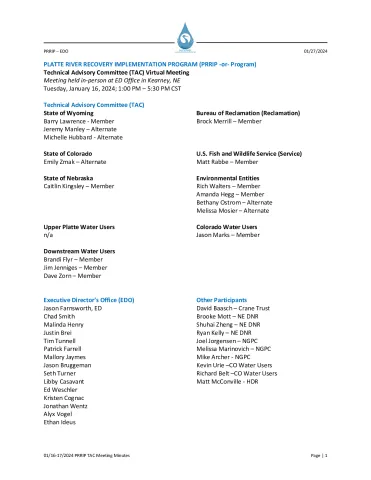 01-16_17-24 PRRIP TAC Meeting Minutes FINAL