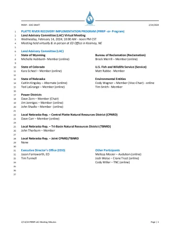 2 - 2024_February_LAC  minutes Draft