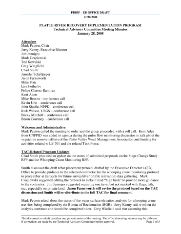 2008 January TAC Minutes DRAFT