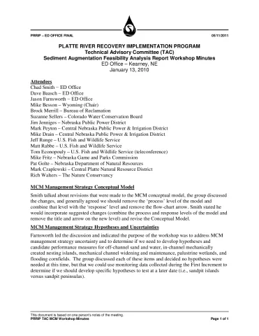 2010 January TAC MCM Workshop Minutes 