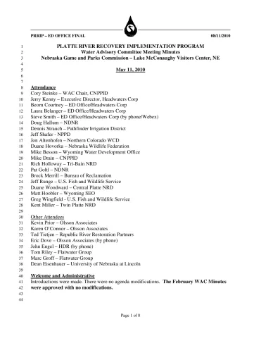 2010 May WAC Minutes