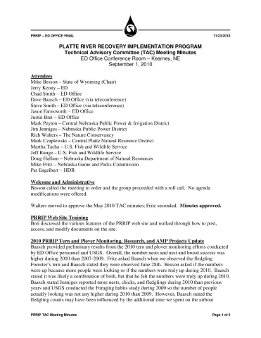 2010 September TAC Minutes