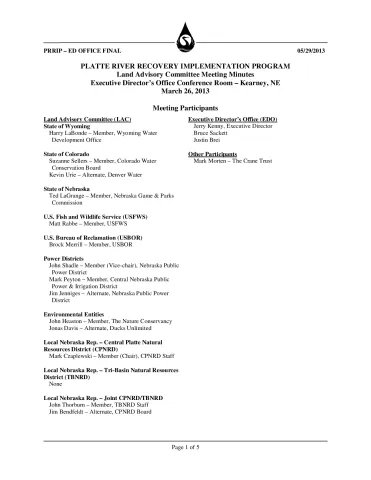 2013 March LAC Minutes