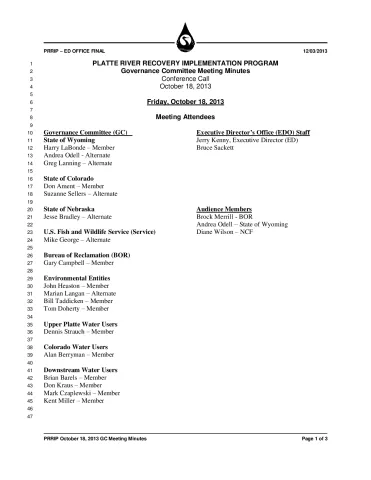 2013 October GC Minutes 