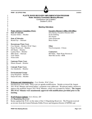 2013 October WAC Minutes