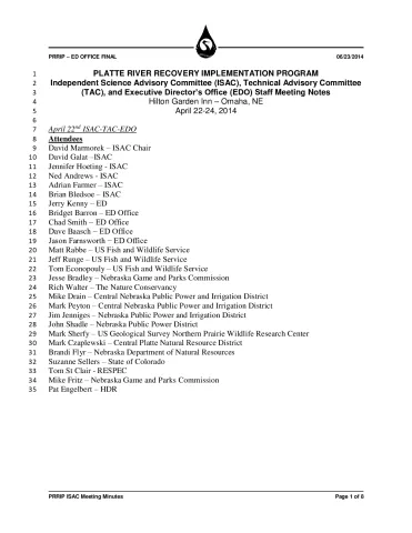 2014 April ISAC TAC EDO Minutes
