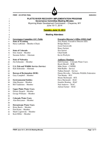 2014 June GC Minutes