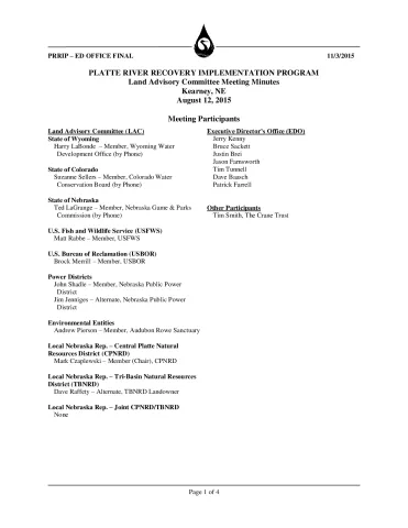 2015 August LAC Minutes