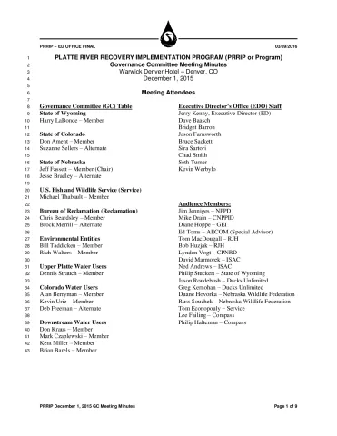 2015 December GC Minutes