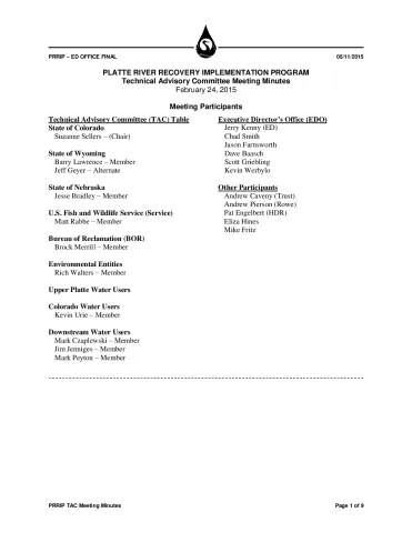 2015 February TAC Minutes