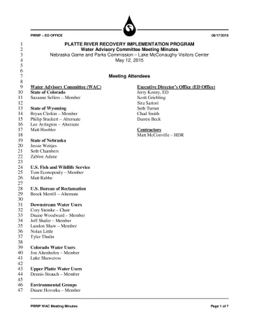 2015 May WAC Minutes