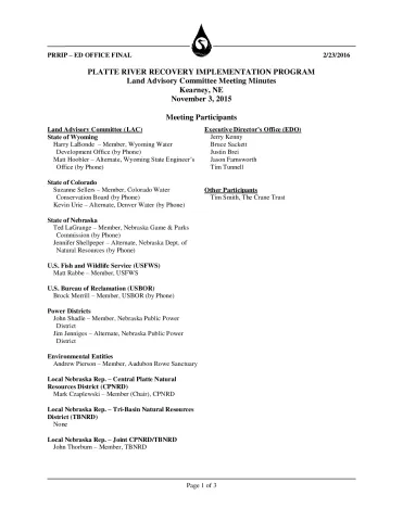 2015 November LAC Minutes