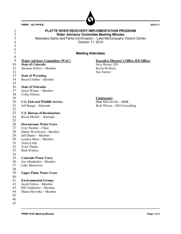 2016 October WAC Minutes