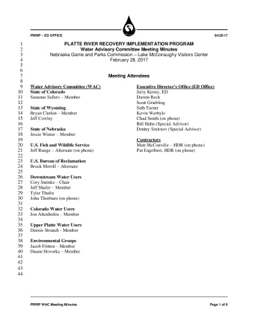 2017 February WAC minutes