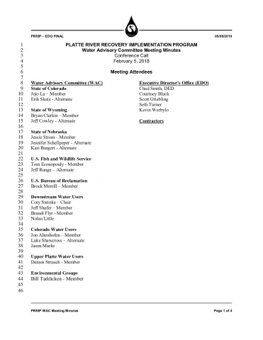 2019 February WAC Minutes