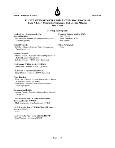 2019 May LAC Minutes