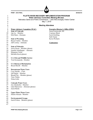 2019 May WAC Minutes