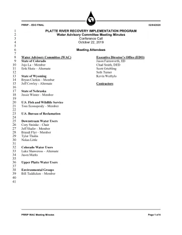 2019 October WAC Minutes