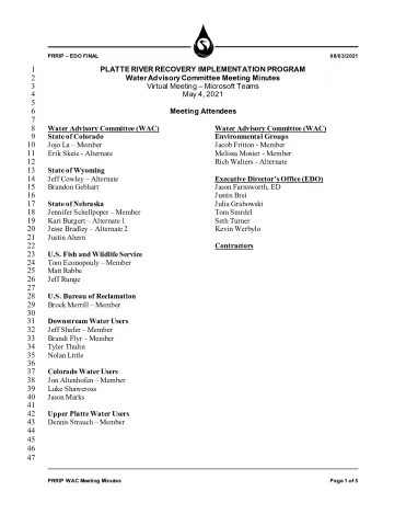 2021 May WAC Minutes