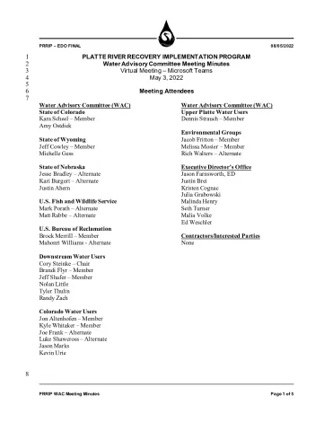 2022 May WAC Minutes