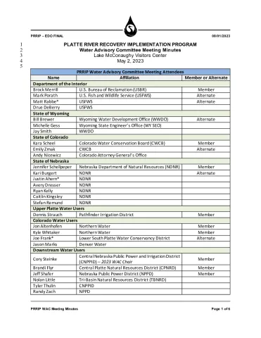 2023 May WAC Minutes