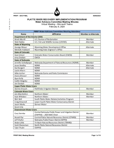 2024 February WAC Minutes