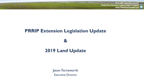 2019 AMP Reporting Session Presentations