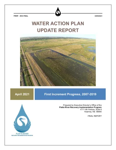 FINAL Water Action Plan Update Report:  First Increment Progress, 2007-2019