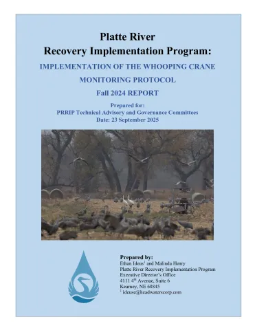 Implementation of the Whooping Crane Monitoring Protocol - Fall 2024 Report FINAL