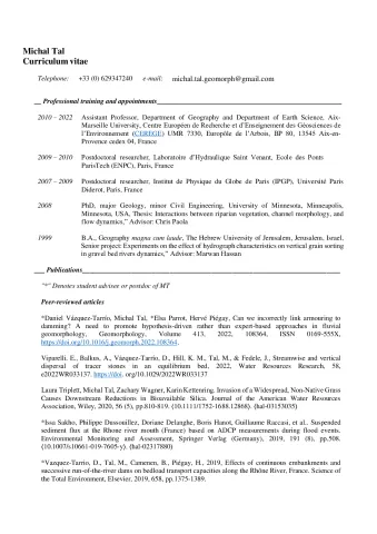 Michal Tal CV