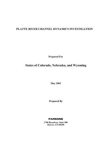 Platte River Channel Dynamics Investigation