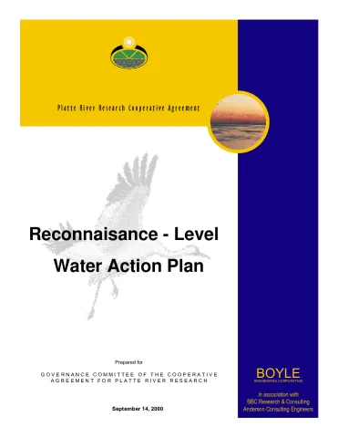 Reconnaissance-Level Water Action Plan