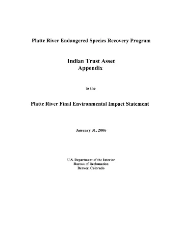 Indian Trust Assets Appendix for the FEIS