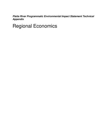 Regional Economics Technical Appendix