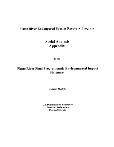 Social Analysis Technical Appendix