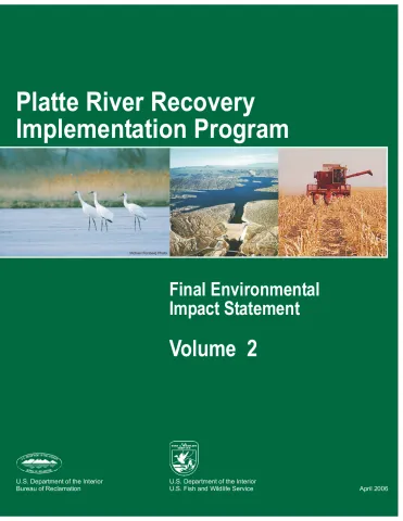 Platte River Recovery Implementation Program Final Environmental Impact Statement Volume 2