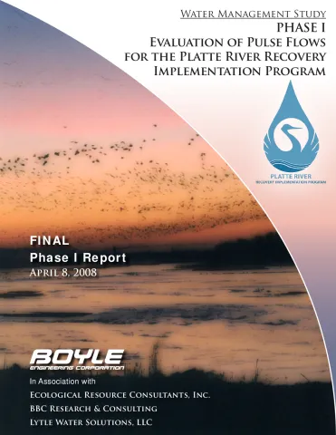 Water Management Study Phase I - Evaluation of Pulse Flows for the Platte River Recovery Implementation Program