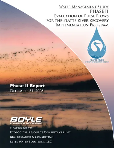 Water Management Study Phase II - Evaluation of Pusle Flows for the Platte River Recovery Implementation Program