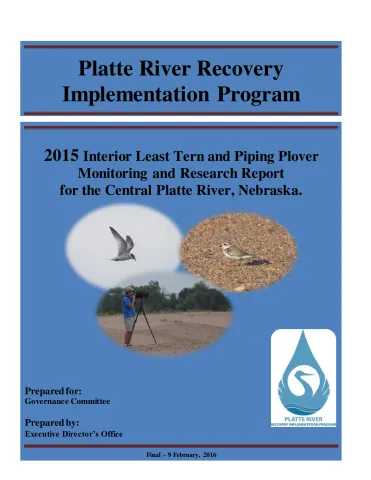 PRRIP 2015 Tern and Plover Monitoring and Research Report