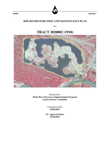 Tract 2020002 _OSG_Lex_pit_Restoration and Maintenance Plan_Final