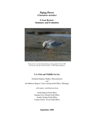 Piping Plover (Charandrius melodus) 5-Year Review: Summary and Evaluation