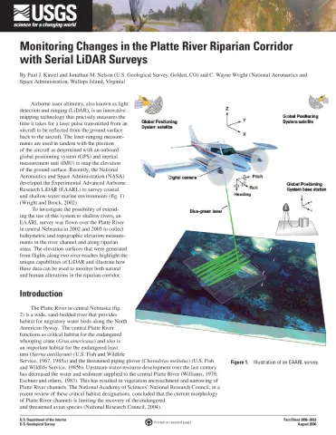 Monitoring Changes in the Platte River Riparian Corridor with Serial LiDAR Surveys