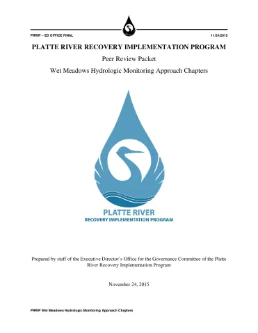 Wet Meadows Hydrologic Monitoring Approach